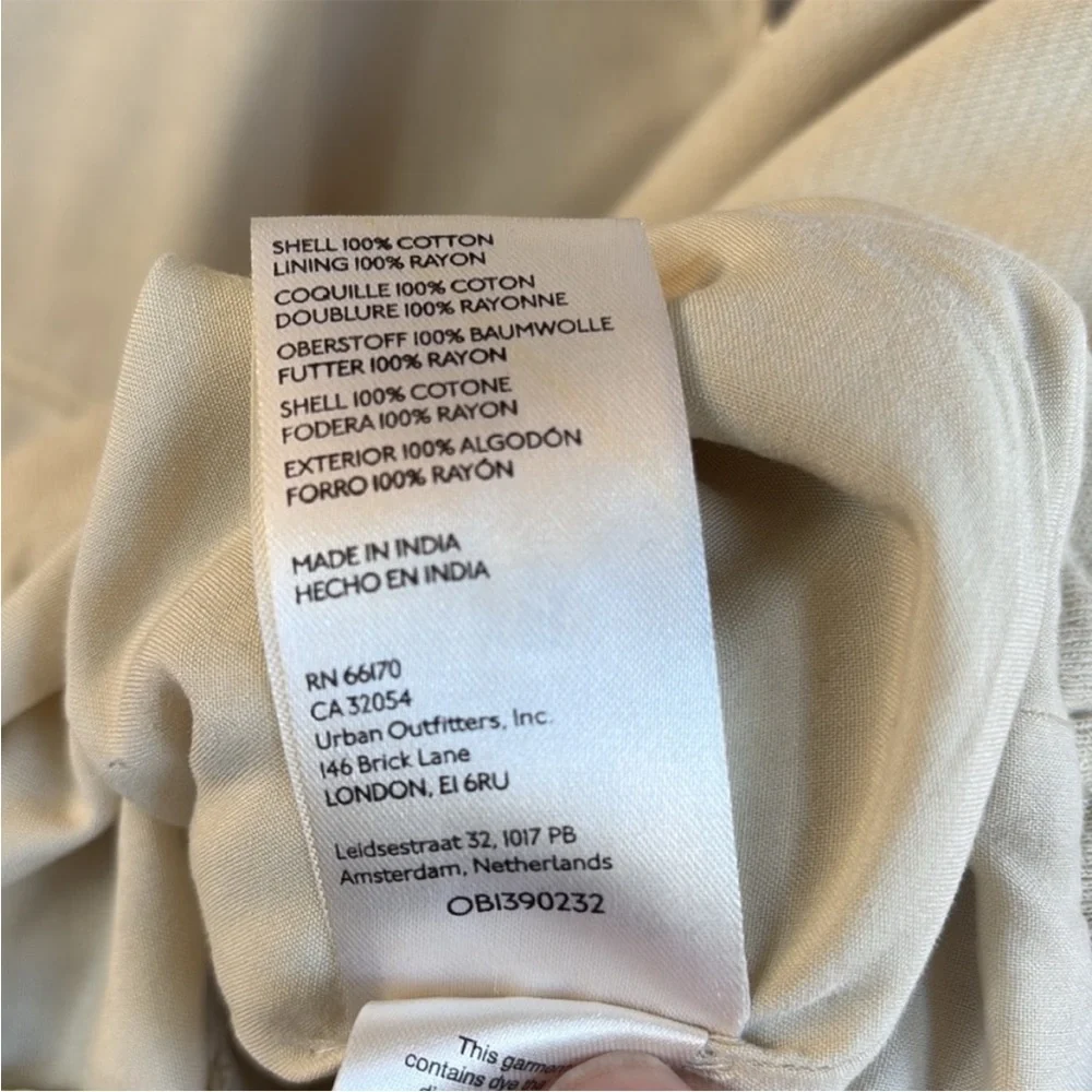 EUC Free People Rebel Moto Jacket Vanilla Cream Size Large Retail $198.00